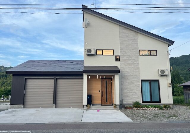 【只見町/W様邸】グレージュスタイル＋ビルトインガレージの高性能住宅
