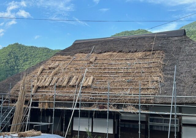 【南会津町/茅葺き屋根】屋根修繕工事