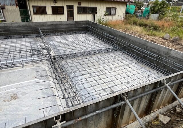 【郡山市 新築注文住宅】基礎配筋工事 １日目