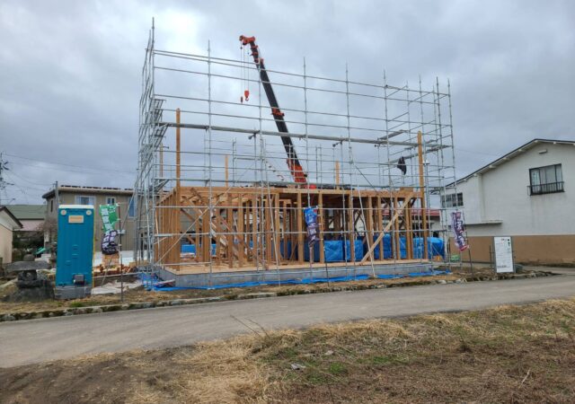 【会津若松市 新築注文住宅】建て方開始