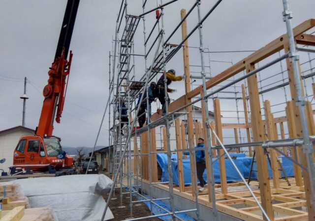 【会津若松市 新築注文住宅】建て方開始