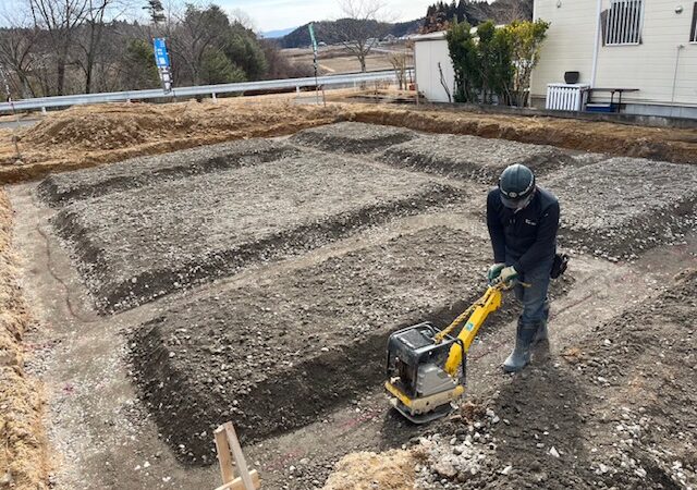 【西郷村 新築注文住宅】 床掘り開始