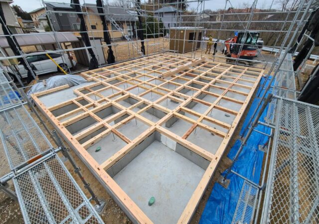 【西郷村 新築注文住宅】 土台入れ