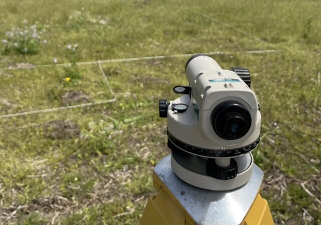 【南会津 新築注文住宅】 敷地周囲の高低差確認