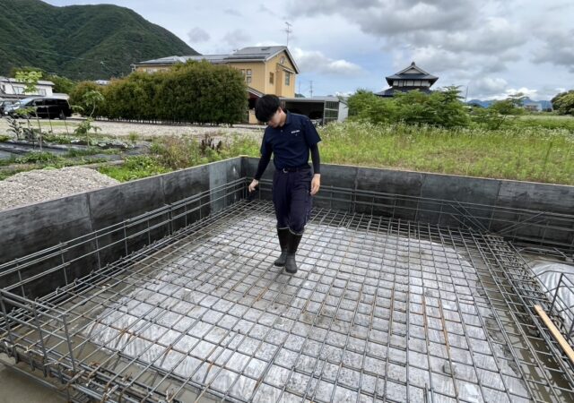 【南会津 新築注文住宅】 鉄筋組立を親子で(^^♪