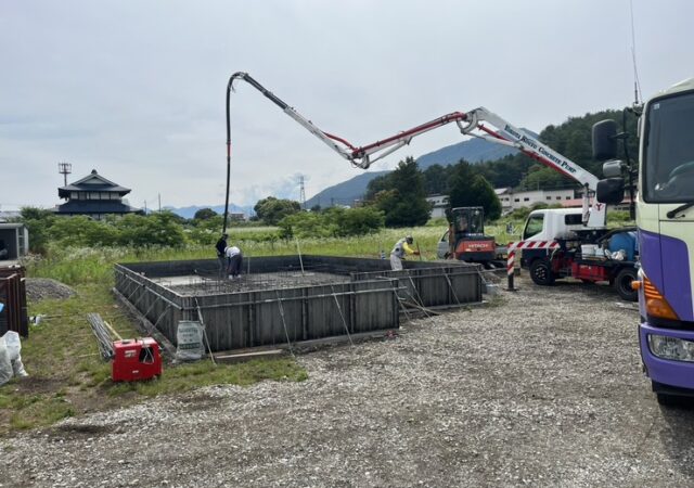 【南会津 新築注文住宅】耐圧盤コンクリート☀