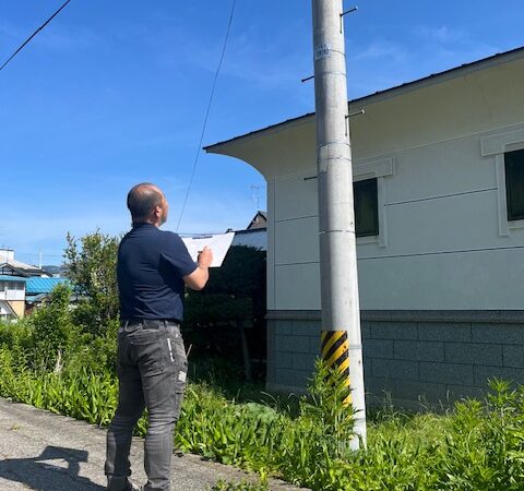 【南会津 新築注文住宅】 建築希望地の敷地状況の確認