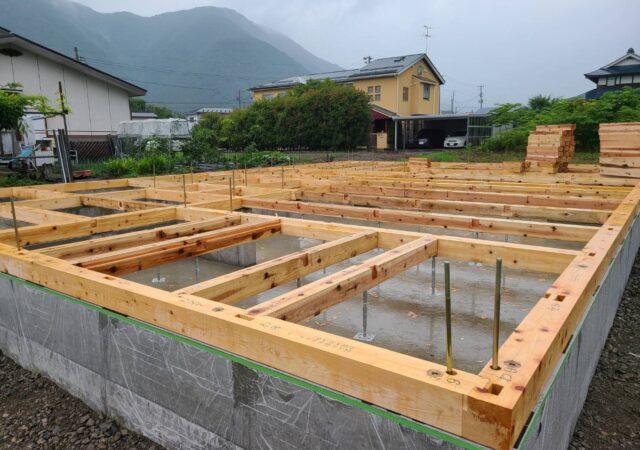 【南会津 新築注文住宅】土台の施工