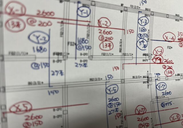 【南会津 新築注文住宅】スラブ区画と鉄筋加工図