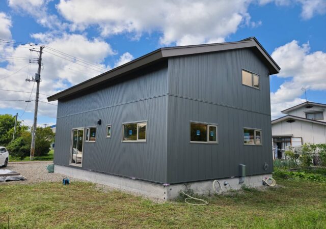 【南会津 新築注文住宅】外部足場解体